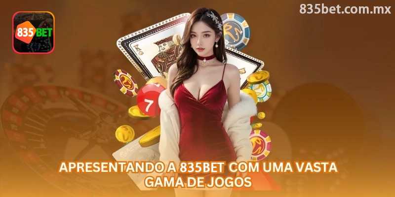 Categorias de esportes e cassino reunidas no catálogo da 835bet