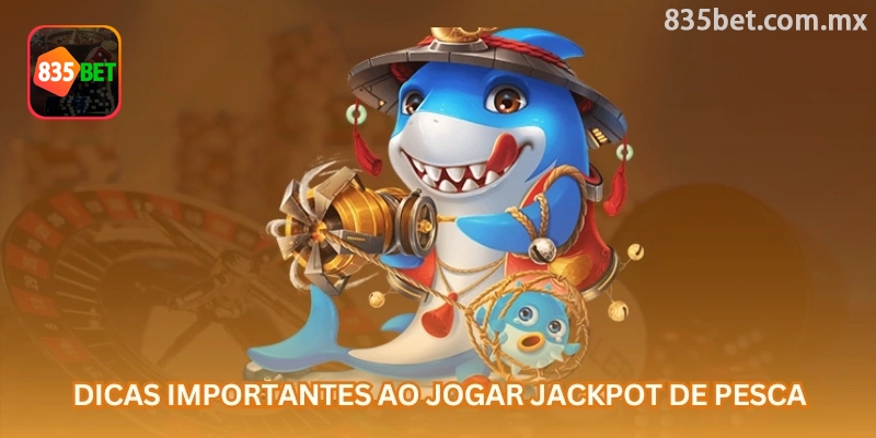 Painel de Jackpot da Pesca usado para decidir o momento de pausa